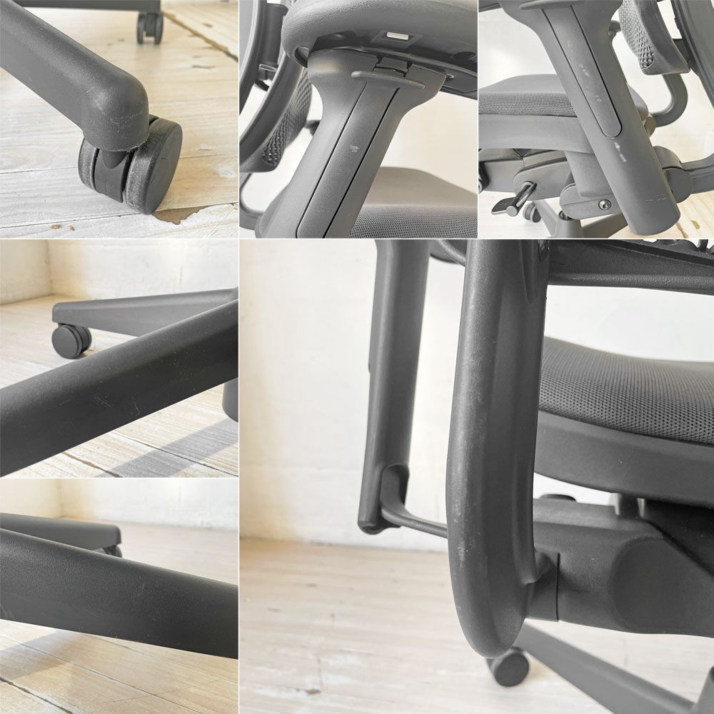 ハーマンミラー Herman Miller セラチェア Celle Chair デスクチェア オフィスチェア グラファイトカラー 廃盤 参考定価113,400円 ★
