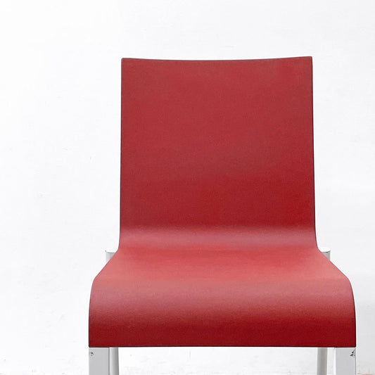 ヴィトラ vitra. ゼロスリー .03 ダイニングチェア スタッキングチェア マールテン・ヴァン・セーヴェレン Maarten Van Severen レッド A ●
