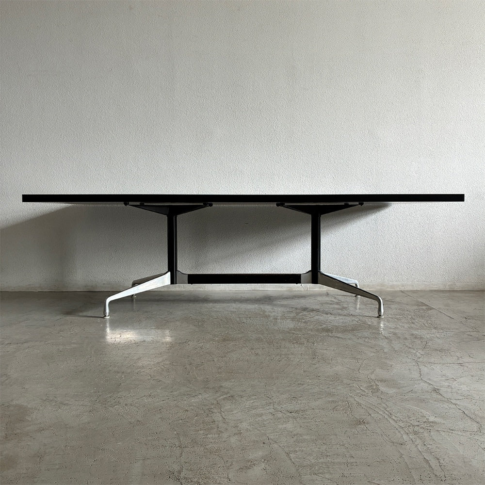 ハーマンミラー Herman Miller イームズ Eames セグメンテッドベース レクタンギュラー テーブル W230×D110×H71cm ブラック ビンテージ ダイニングテーブル デスク ミーティングテーブル オフィス 会議用 参考価格65万円～ 〓