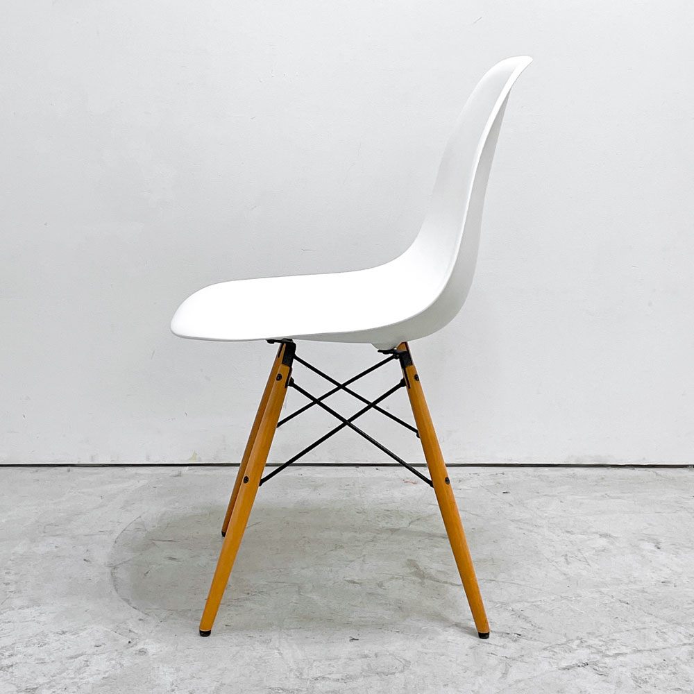 ヴィトラ vitra サイドシェルチェア ポリプロピレン製 ホワイト ドゥエルレッグ DSW C&R イームズ ミッドセンチュリー B ●
