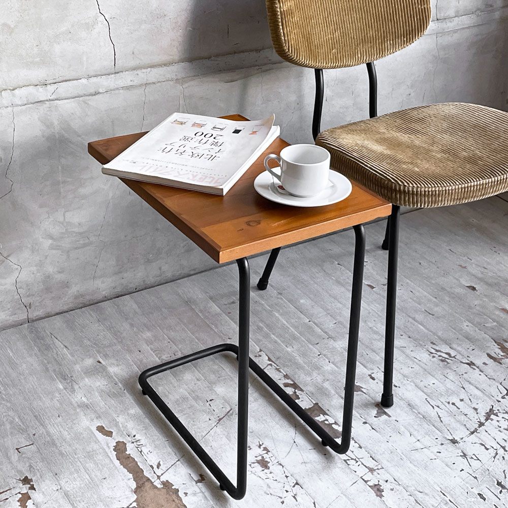 クラッシュゲート CRASH GATE ノットアンティークス Knot antique チャイ2 サイドテーブル CHAYⅡ SIDE TABLE パイン古材 スチール 関家具 定価￥¥19,250- ♪