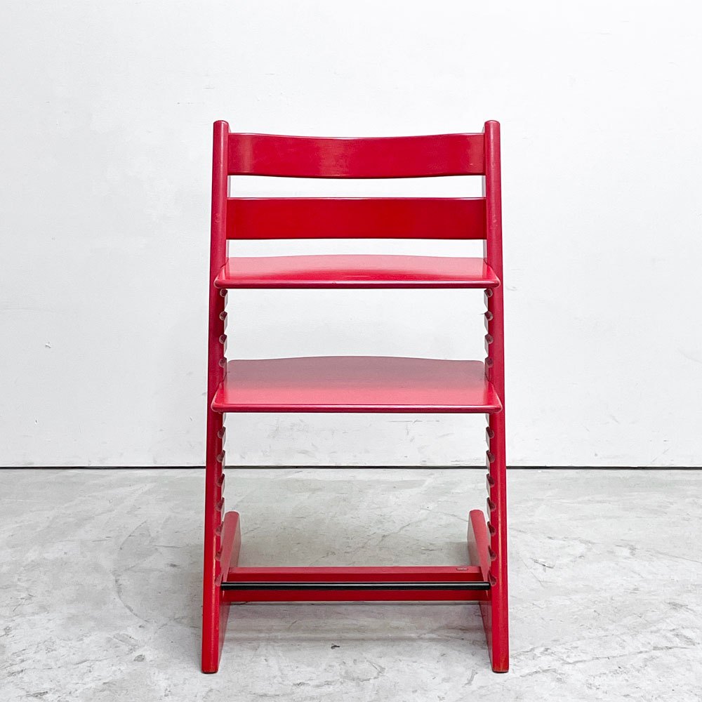 ストッケ STOKKE トリップトラップ TRIPP TRAPP ベビーチェア キッズチェア S/N3～ レッド ノルウェー 北欧家具 現状品 ●