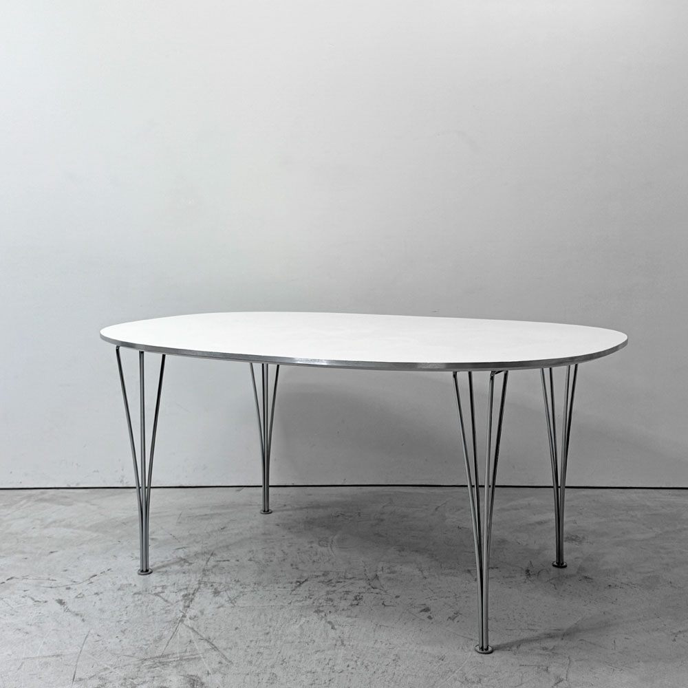 フリッツハンセン Fritz Hansen Bテーブル スーパー楕円テーブル ダイニングテーブル ピート・ハイン ブルーノ・マットソン アルネ・ヤコブセン デンマーク 北欧家具 ●