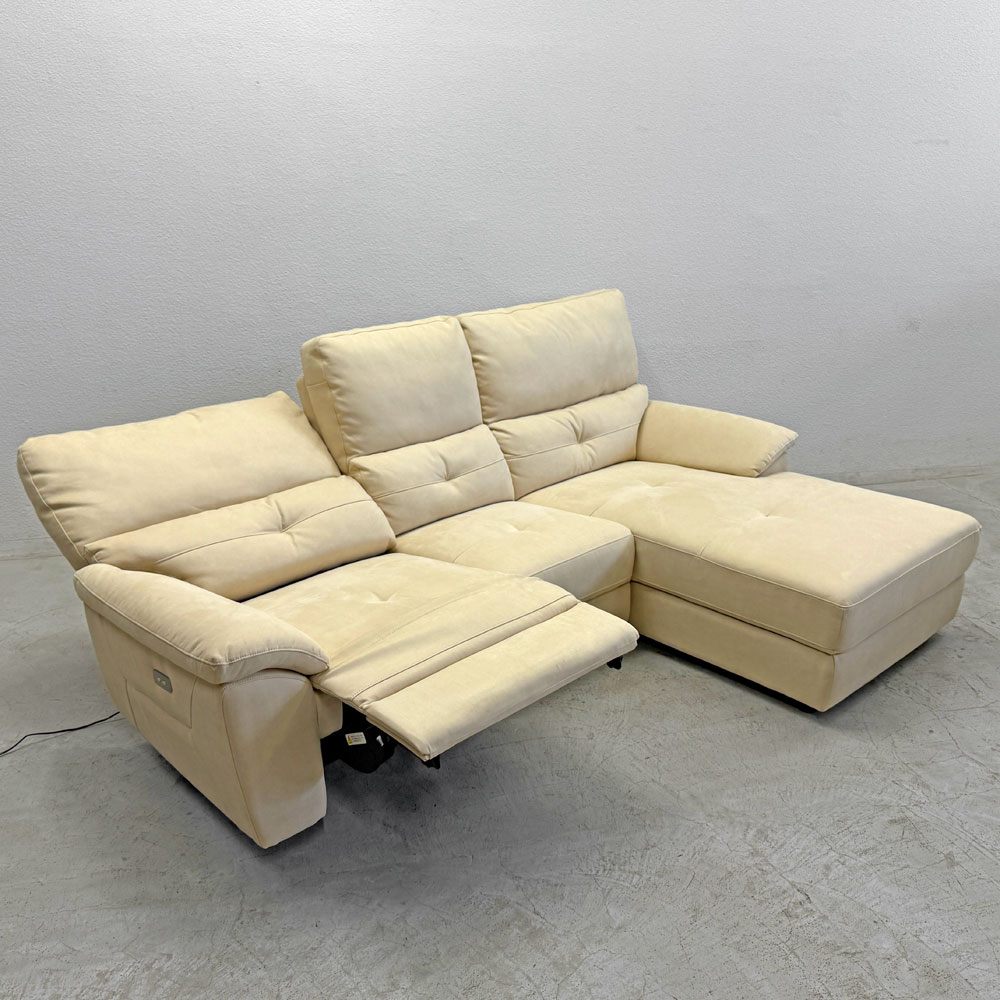リラックスフォーム RELAX FORM ドラゴ DRAGO カウチソファ 電動リクライニング ソファ w240cm 展示美品 〓