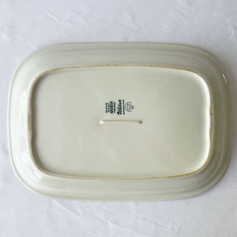 アラビア ARABIA ウートゥア Uhtua スクエアプレート 長皿 深皿 大皿 W34.5cm ウラ・プロコッペ フィンランド 北欧食器 ◇