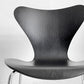 フリッツハンセン Fritz Hansen セブンチェア ダイニングチェア カラードアッシュ ブラック アルネ・ヤコブセン 北欧 デンマーク 定価￥75,680- 美品 A ■