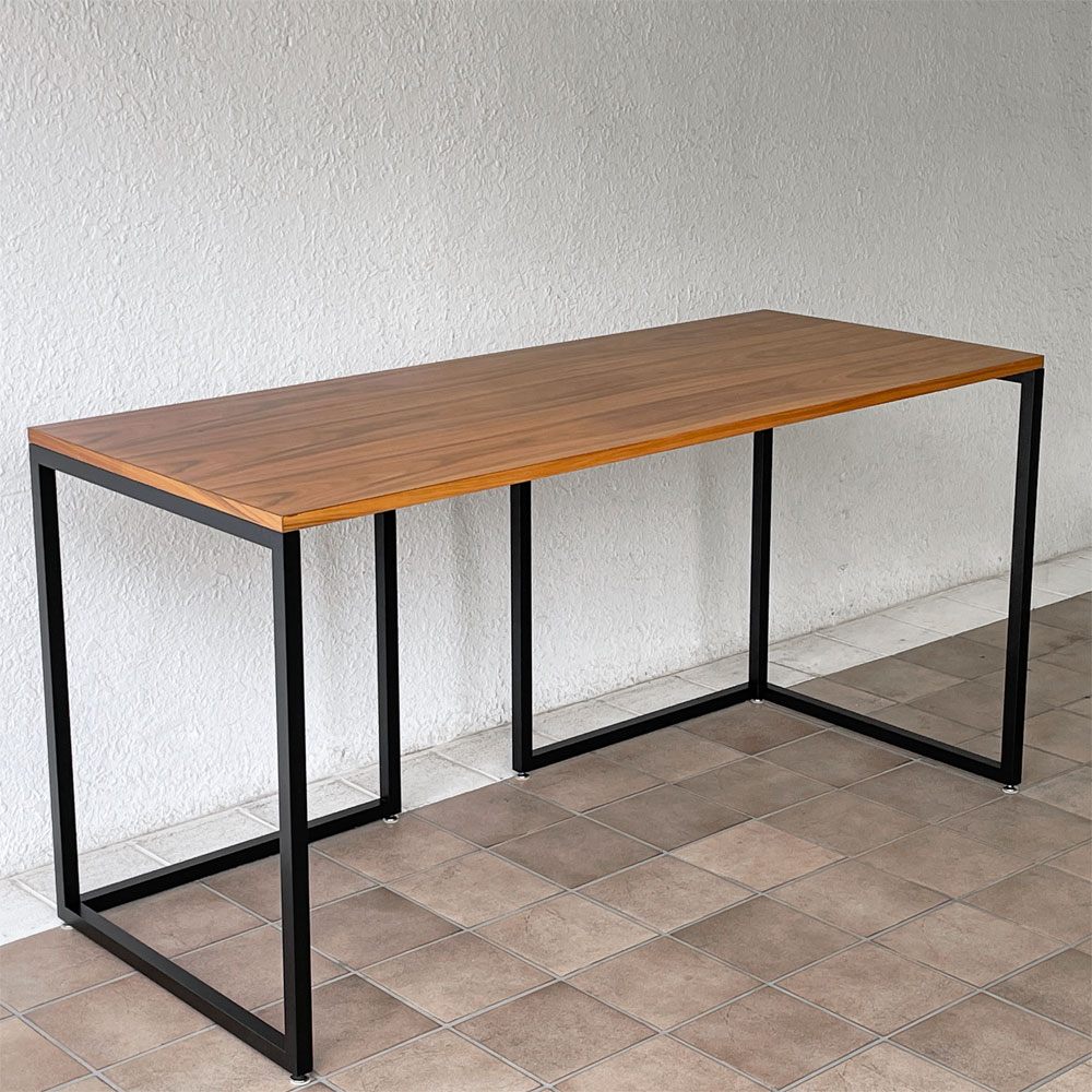ビスレー BISLEY デスクプラン DESK PLAN Lフット ワーキングテーブル W145cm デスク ローズウッド調 メラミン天板 イギリス ◇