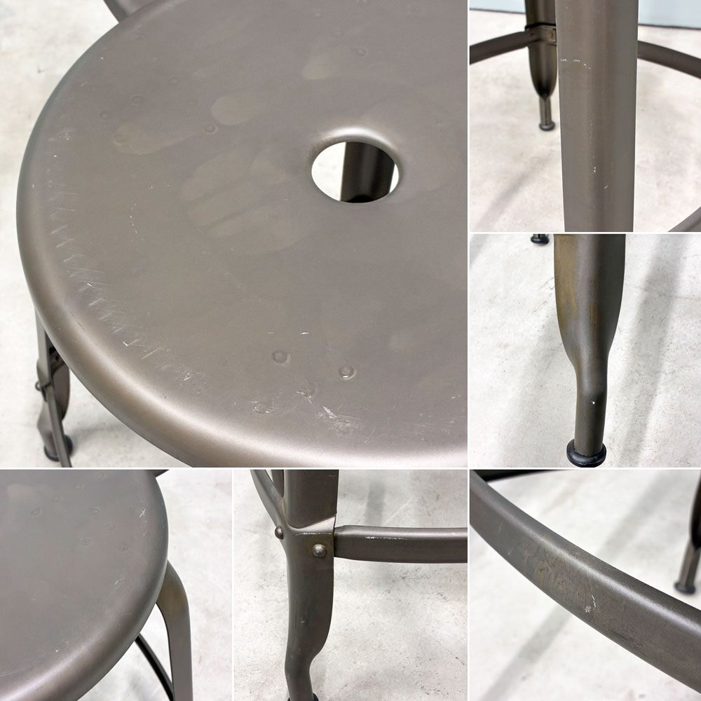 フェールトラヴァイユ FER TRAVAIL ニコルチェア NICOLLE Chair SH45cm ダイニングチェア スチール マットクリア仕上げ 別注モデル インダストリアル フランス B ◎
