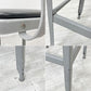 リオン LYON ファクトリー チェア FACTORY CHAIR カウンターチェア グレー バックレスト クッション PVCレザー 座面高69cm パシフィックファニチャーサービス  P.F.S取り扱い A ●