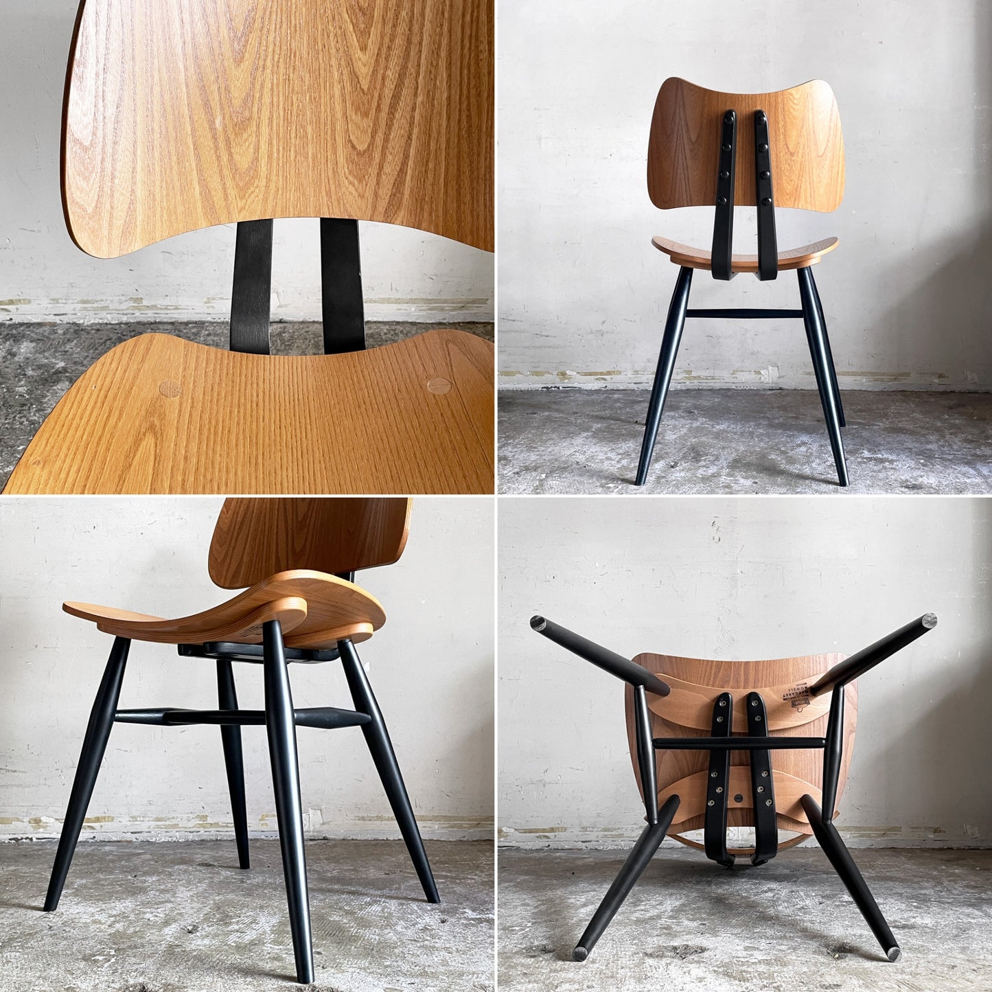アーコール ERCOL バタフライチェア Butterfly Chair ルシアンアーコラーニ MHL復刻 ナチュラルカラー ブラックレッグ プライウッド 英国家具 イギリス ■