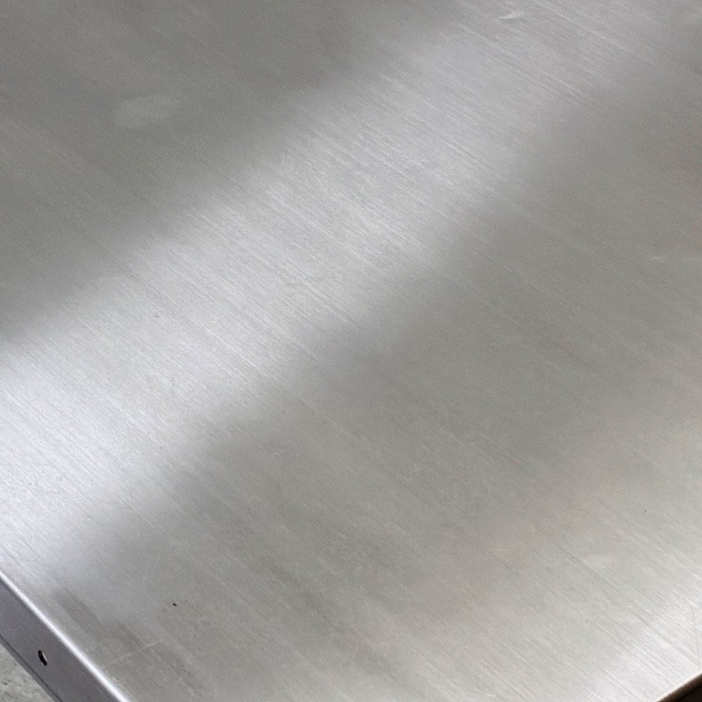 ミルズ MILLS ステンレス ワークデスク ダイニングテーブル W120cm 店舗什器 インダストリアルデザイン ●