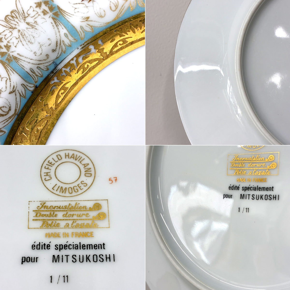 アビランド HAVILAND ベンガリス Bengalis ヴィクトリアンスワロー 19cm プレート リモージュ LIMOGES 三越特別製造版 A ◎