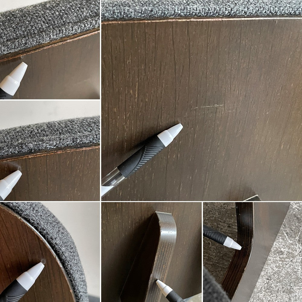 天童木工 Tendo S-5016 ビンテージ 低座椅子 イージーチェア グレー系 長大作 ウレタン交換 ファブリック張替え済 ジャパニーズモダン ■