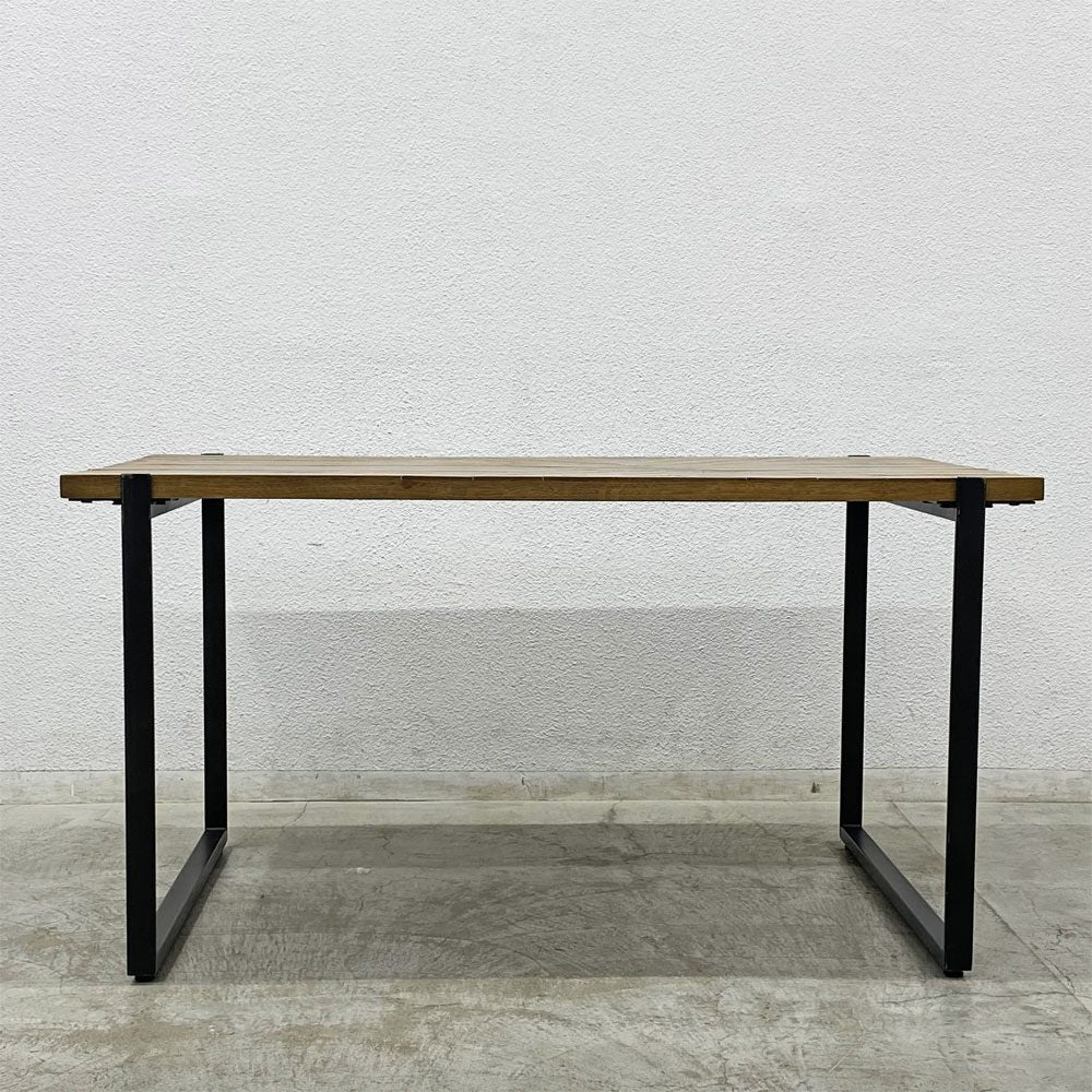 クラッシュゲート CRASH GATE ノットアンティークス ジプシー GYPSY ダイニングテーブル オーク材 オルテガ柄 W138.5cm B ◎