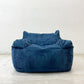 ルージー LOOSY ハグミー HUGME 1人掛けビーズソファ コーデュロイ カバーリング 軽量 ネイビー色 Navy 定価￥39,900- ●