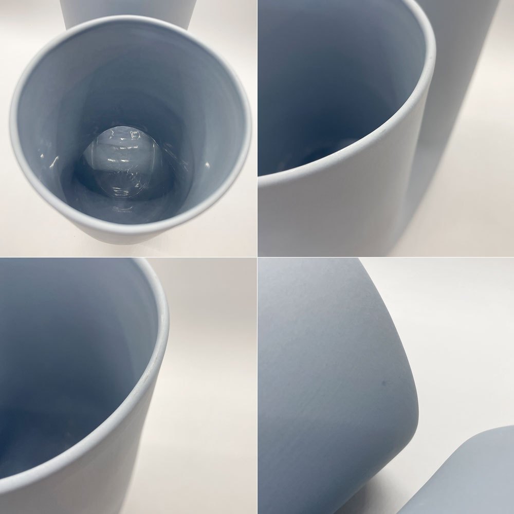 ムート Muuto キンクベース KINK VASE フラワーベース 花瓶 ライトブルー 北欧 デンマーク アーネストスタジオ 箱付き 美品 ★
