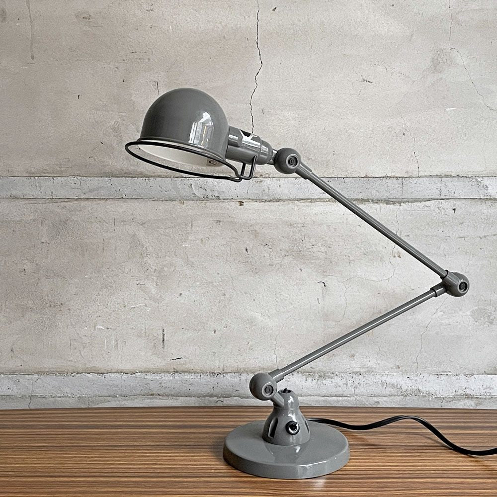 ジェルデ JIELDE 333 シグナル デスクランプ SIGNAL DESK LAMP 2本アーム式卓上ランプ 作業用ライト 工業デザイン グレー ♪
