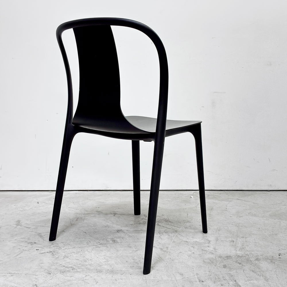 ヴィトラ Vitra ベルヴィルチェア Belleville Chair アームレスチェア ダイニングチェア スタッキングチェア アッシュ材 ブラック ロナン & エルワン・ブルレック B ●