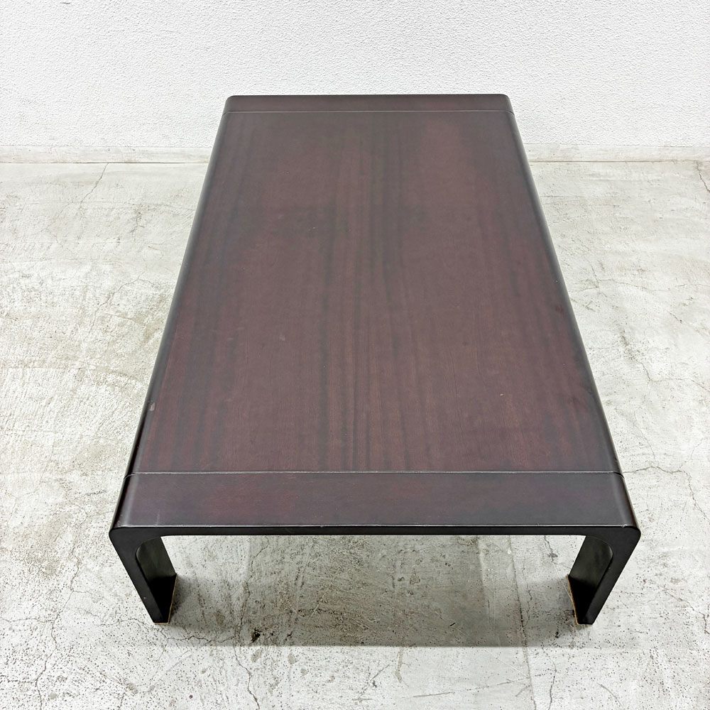 天童木工 TENDO プライウッド 座卓 ローテーブル T-2316 サペリ材 W140cm 原好輝 和モダン 現行定価￥189,200- 〓