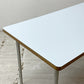 イデー IDEE バリエーションテーブル VARIATION TABLE ダイニングテーブル ワークテーブル ラミネート天板 ライトブルー スチール 希少 廃番 A ●