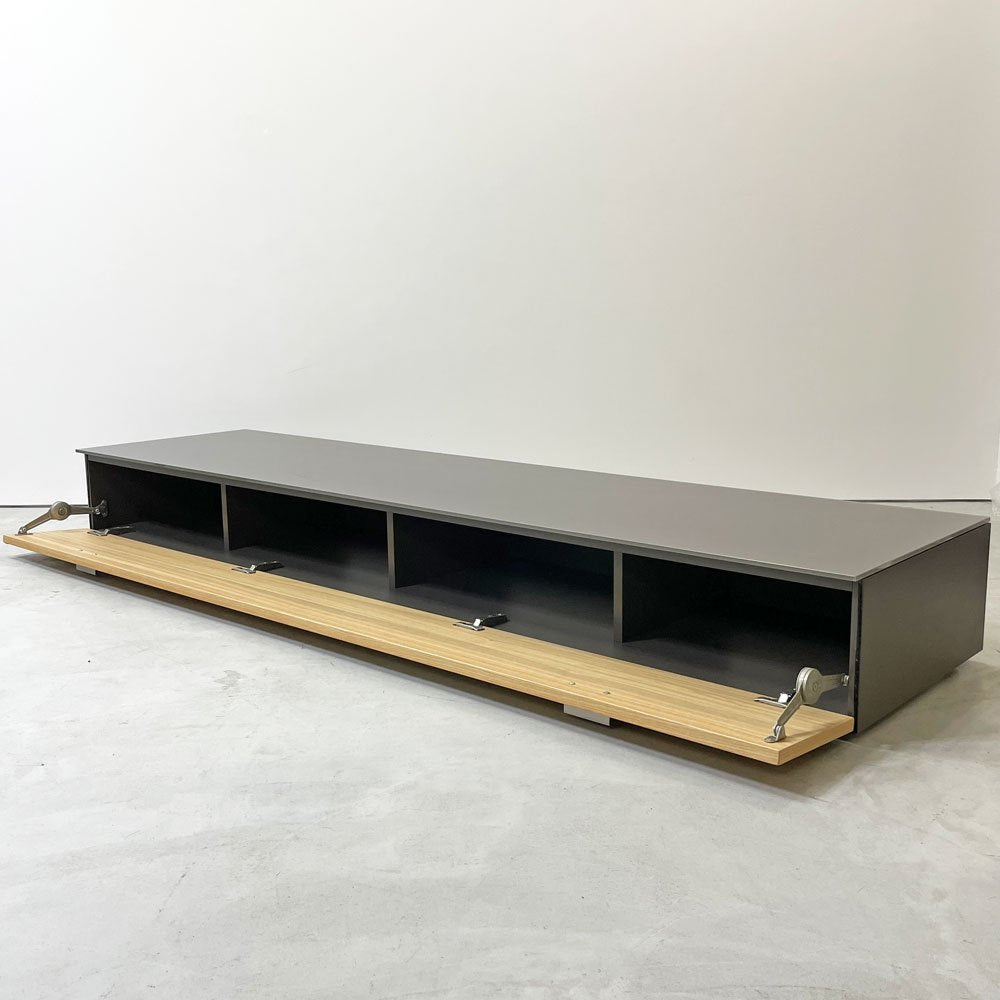 ヒュルスタ hulsta ナウ now No.14 ガラストップ テレビボード AVボード シアターボード テレビ49インチ以上対応 IDC大塚家具 W210cm ●