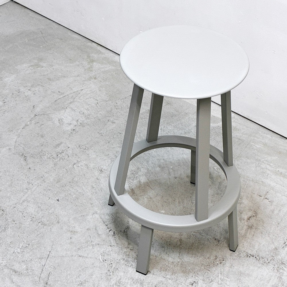 ヘイ HAY リボルバー バースツール ロー REVOLVER BAR STOOL LOW H65cm スカイグレー 回転式座面 レオン・ランズメイヤー デンマーク 定価¥51,700- A ●