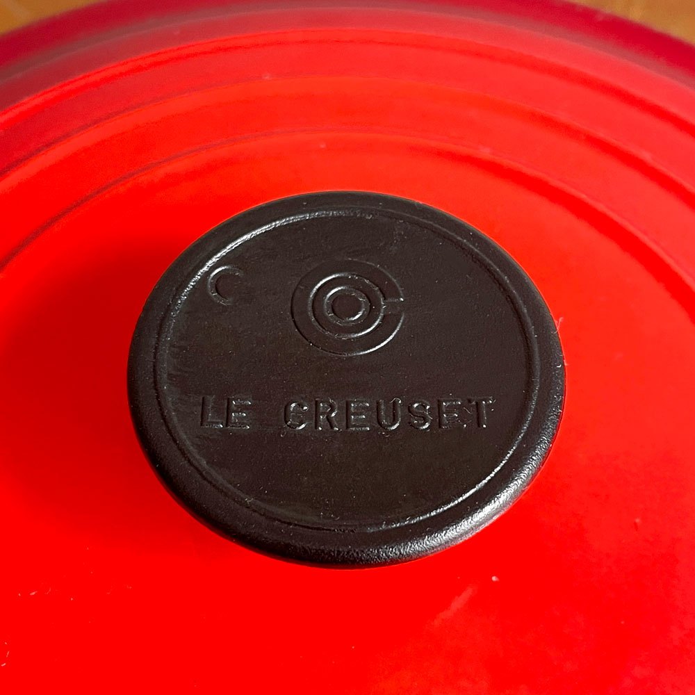 ルクルーゼ LE CREUSET ココットロンド 両手鍋 25cm レッド 鋳物 フランス ♪