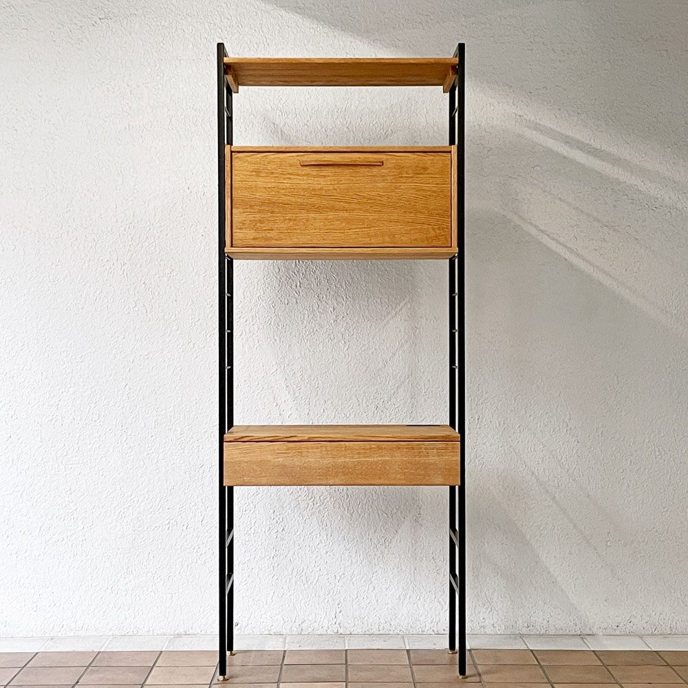 モモナチュラル MOMO Natural ユニットボード UNIT BOARD デスクユニット 収納付き ドロップダウン W75×H190cm ナチュラルデザイン ◇