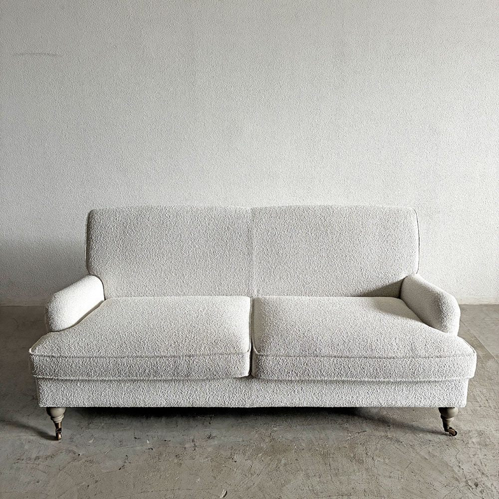 アスプルンド ASPLUND リゾルティール resortir スタンレー STANLEY 2.5P SOFA 2.5人掛けソファ W185cm ファブリック ホワイト系 グレー脚 定価￥418,000- 〓