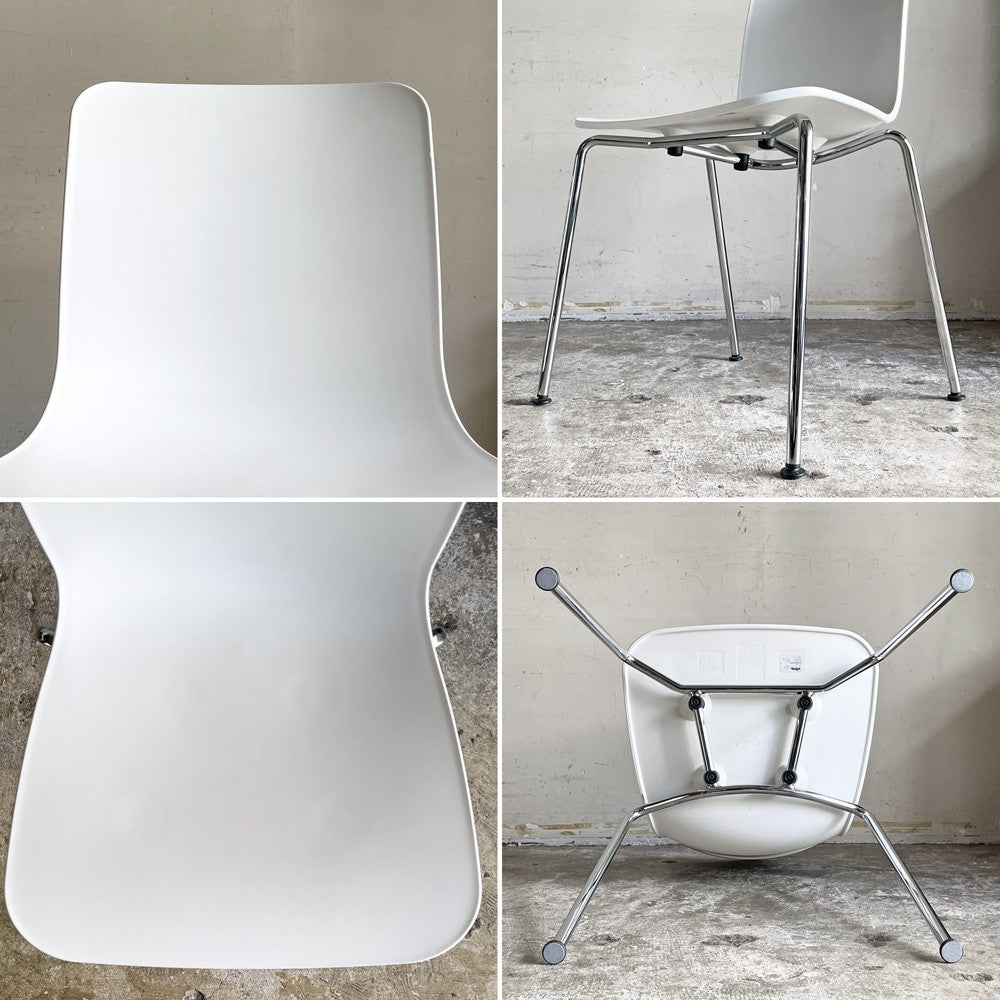ヴィトラ vitra ハル チューブ HAL Tube サイドチェア ダイニングチェア ホワイト パウダーコート スチール脚 屋外使用可 ジャスパー・モリソン A ■
