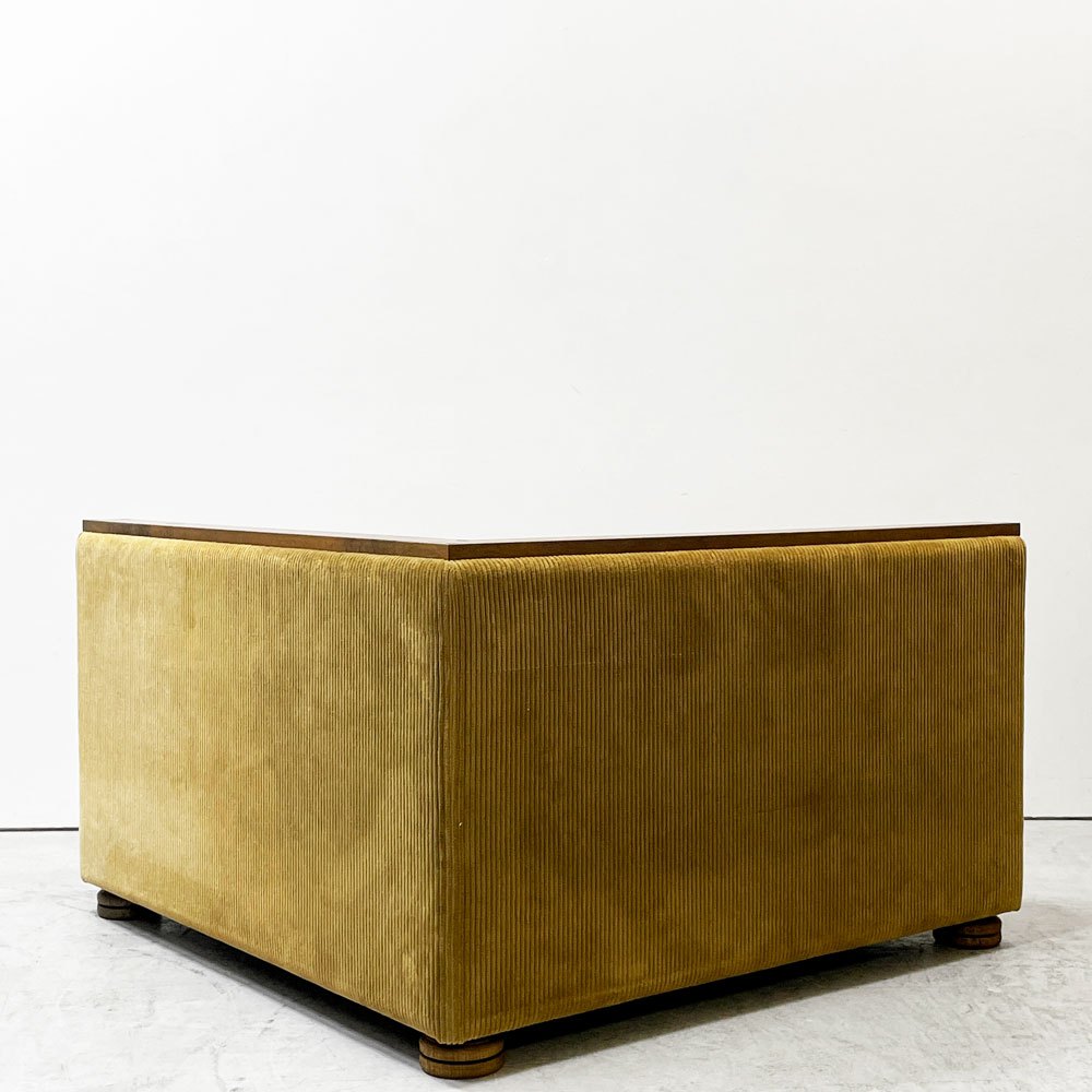 トラックファニチャー TRUCK FURNITURE HNSOFA コーナーテーブル ナラ材 無垢材 F-21 グリーンコーデュロイ 定価￥476,740- ●
