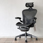 ハーマンミラー Herman Miller アーロンチェア クラシック Bサイズ ポスチャーフィット フル装備 グラファイトベース ヘッドレスト付き ◇