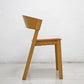 ムート muuto カバーサイドチェア Cover Side Chair ダイニングチェア スタッキング オーク材 布座 クヴァドラ生地 トーマス・ベンゼン ピンク B ●