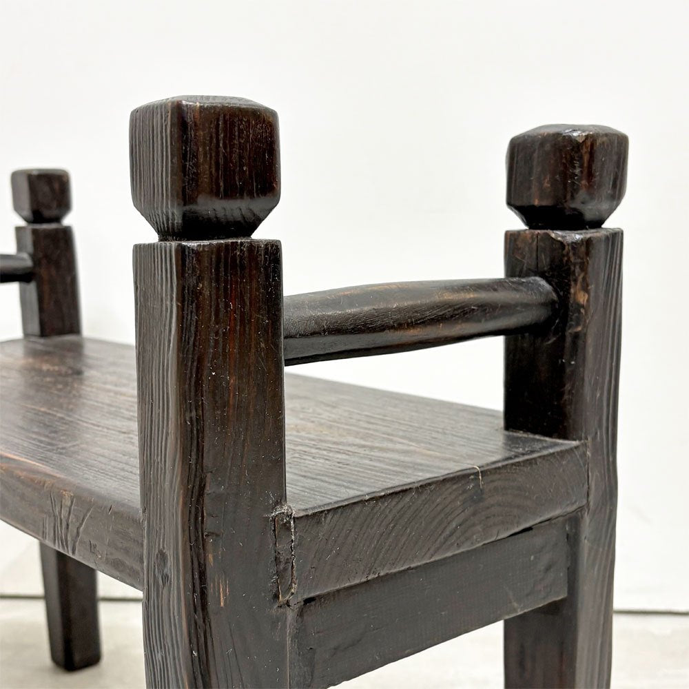 イーストウィンド EAST WIND ミニシェルフ プランター台 花台 木製 アジアン家具 ダークブラウン ●