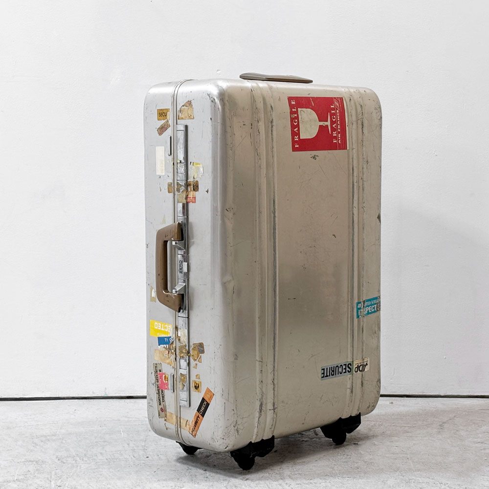 ゼロハリバートン ZERO HALLIBURTON 4輪 アルミニウム スーツケース トランク ダイヤルロック式 ビンテージ 現状品 ●