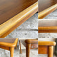 松田家具 MATSUDA ビンテージ 木製 ダイニングテーブル デコラトップ 丸脚 W124cm 昭和レトロ Japan vintage ■