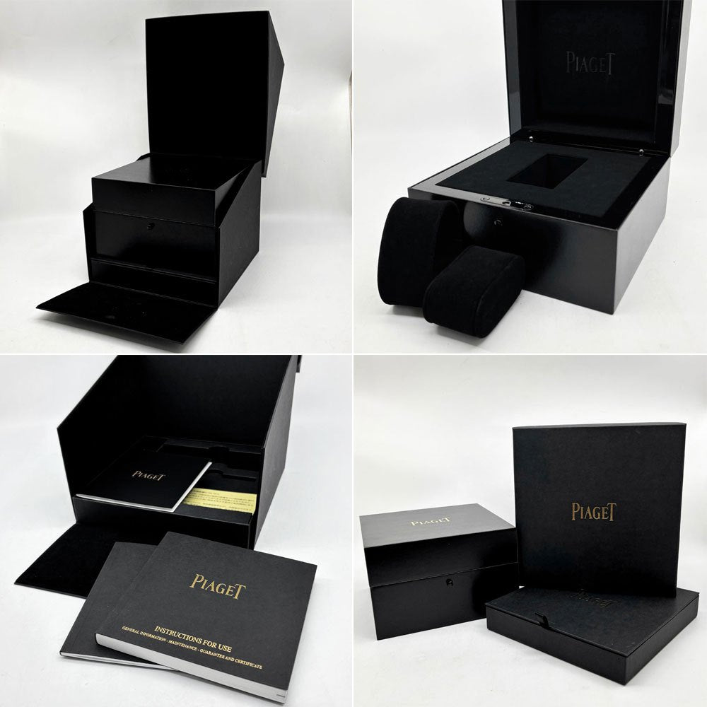 ピアジェ PIAGET 時計 ウォッチボックス ケース 純正ボックス 箱のみ ブラック 冊子付き スイス E ●