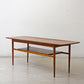 北欧ビンテージ Scandinavian vintage チーク材 ×オーク材 センターテーブル カフェテーブル w149.5cm 北欧家具 ●