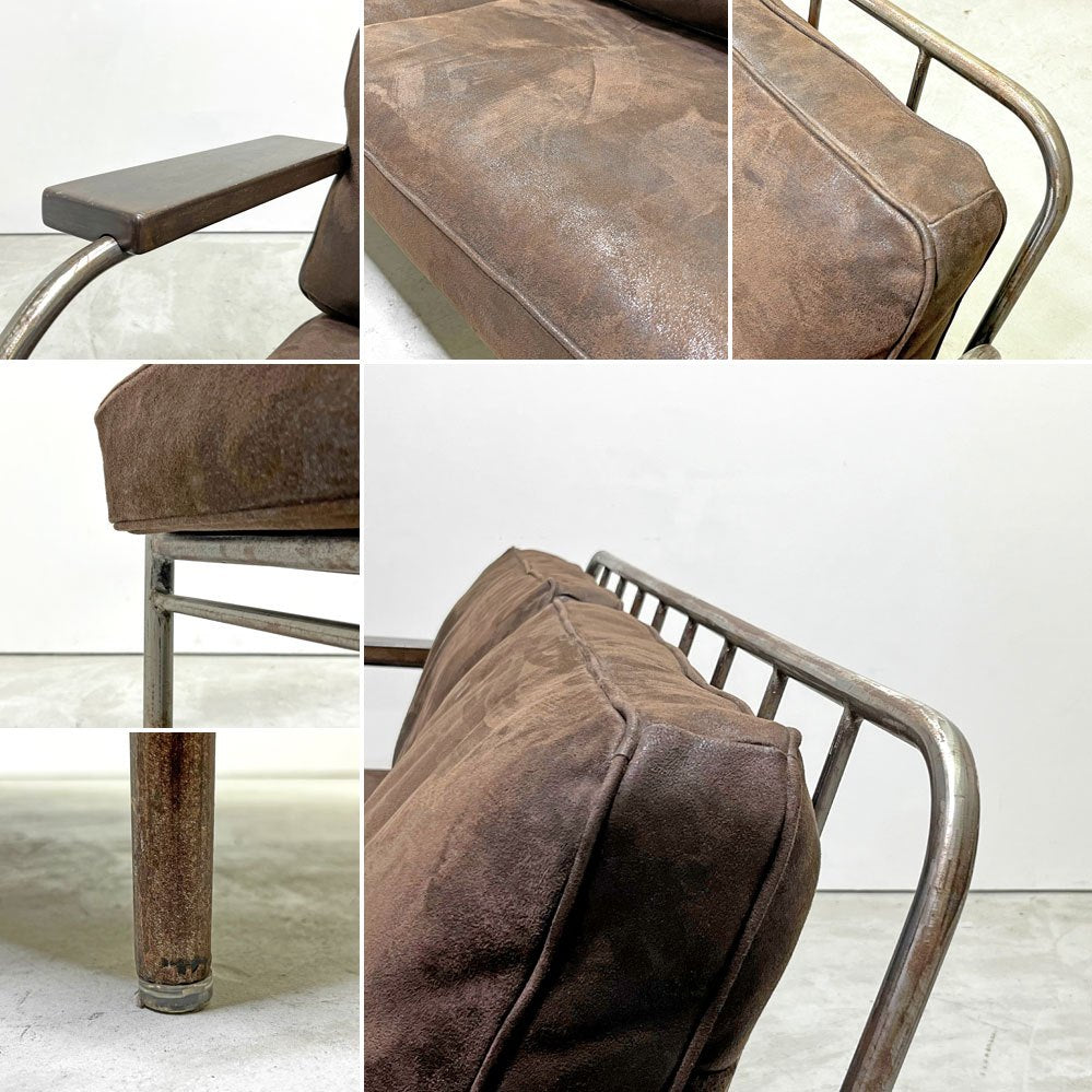 ジャーナルスタンダードファニチャー j.s.F ラバルセクショナルソファ LAVAL SECTIONAL SOFA 2Pソファ レザー ソファ スチール 工業系 ●