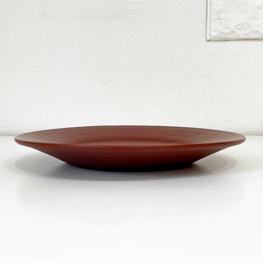 赤木明登 Akito Akagi パスタ皿 赤 nurimono 約21cm 漆器 輪島塗 現代作家 D ◎