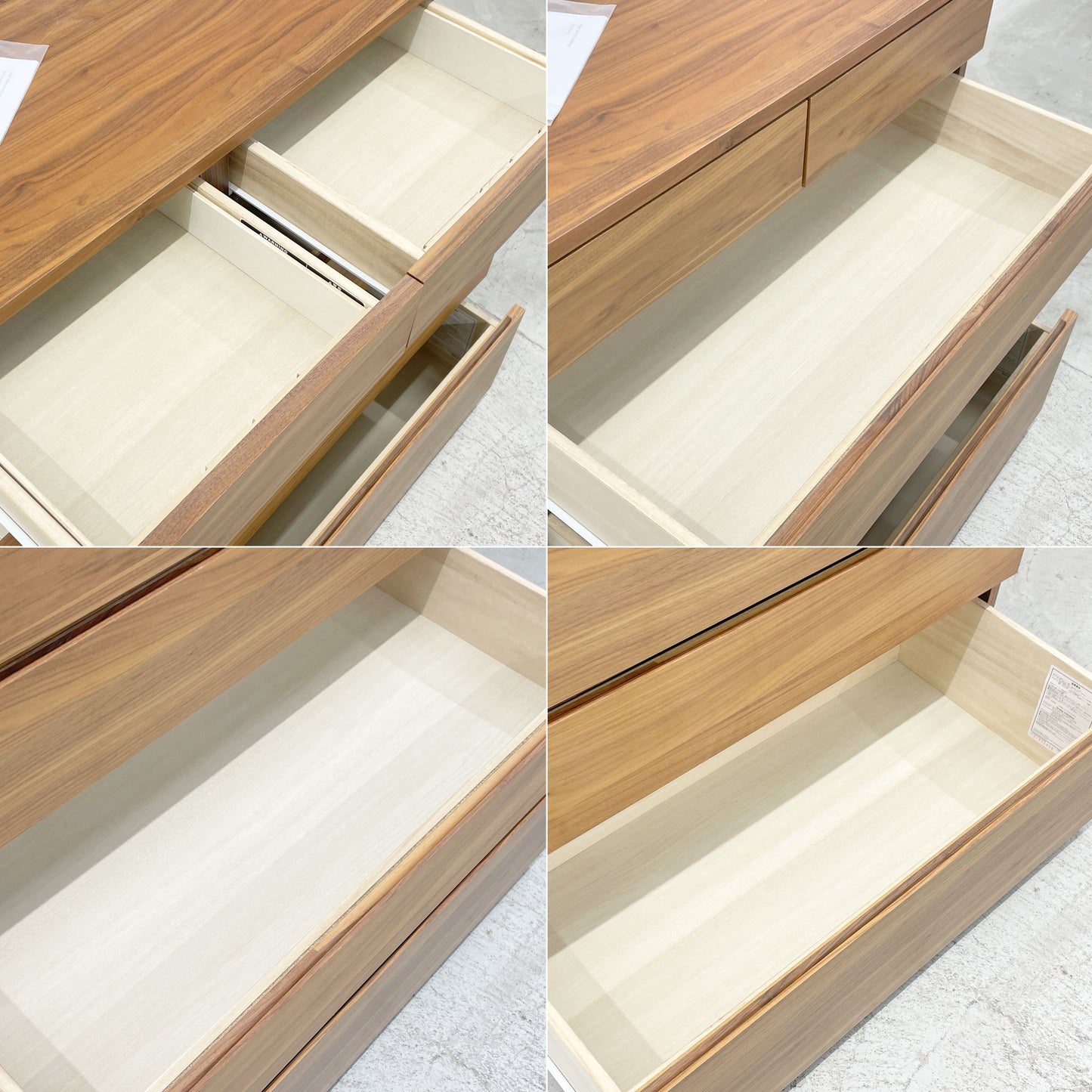 無印良品 MUJI 4段5杯 チェスト ウォールナット シンプル モダンデザイン 現行品 54,900円  庫内良好 〓