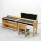 みのりの minorino キッズデスク デュオセット シェルフ KIDS DESK DUO SET SHELF ペグボード PEGBOARD ラバー無垢材 Forbo社製リノリウム 定価 ¥169,500- ●