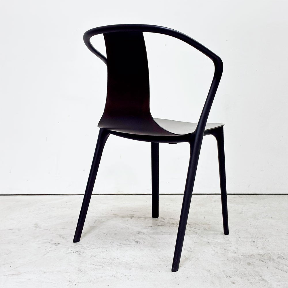 ヴィトラ Vitra ベルヴィルチェア Belleville Chair アームチェア ダイニングチェア スタッキングチェア オーク材 ダークブラウン系カラー ロナン & エルワン・ブルレック B ●