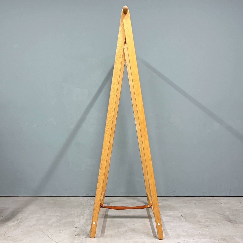 コサイン cosine ドレスラック ハンガーラック メープル材 レザー 折り畳み W104cm 旭川家具 ◎