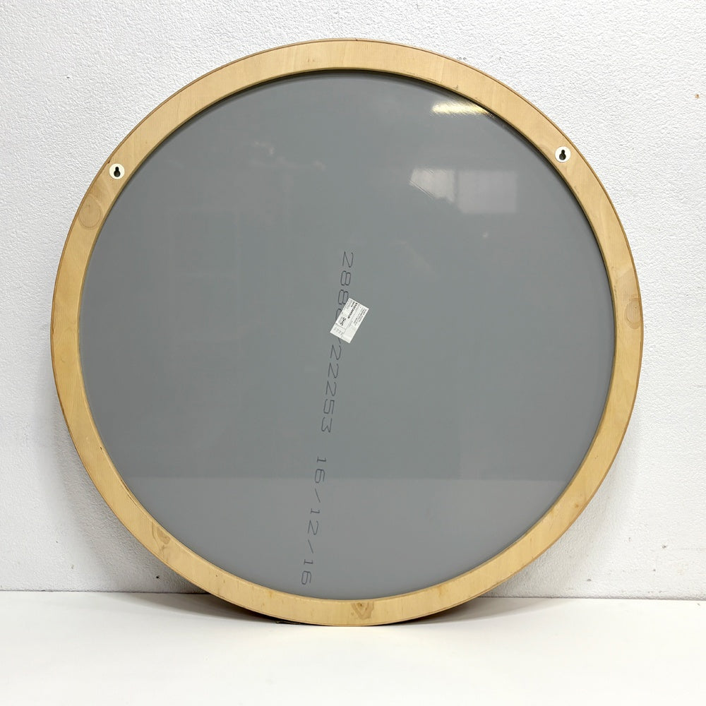 イケア IKEA ストックホルム STOCKHOLM ウォールミラー ウォールナット材突板 Φ60cm 壁掛け鏡 オーラ・ヴィルボルグ Ola Wihlborg ラウンド 正円形 シンプル ミニマル モダン ●