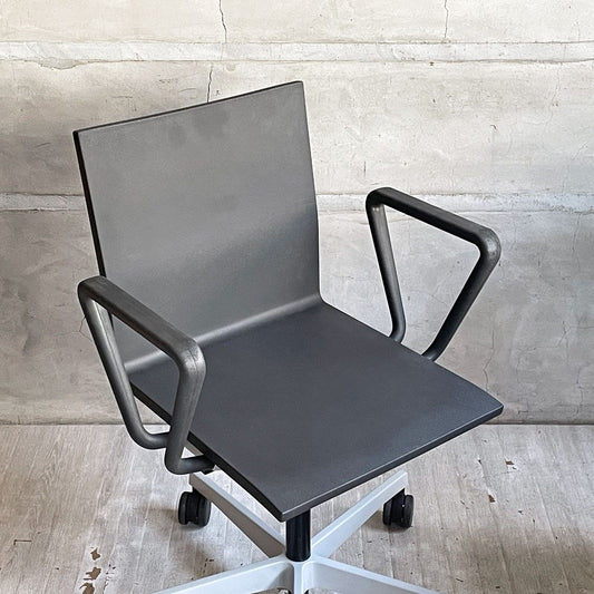ヴィトラ vitra ゼロフォー .04 スタジオチェア アームレスト付 ハードキャスター マールテン・ヴァン・セーヴェレン Maarten Van Severen 定価￥202,400- A ♪
