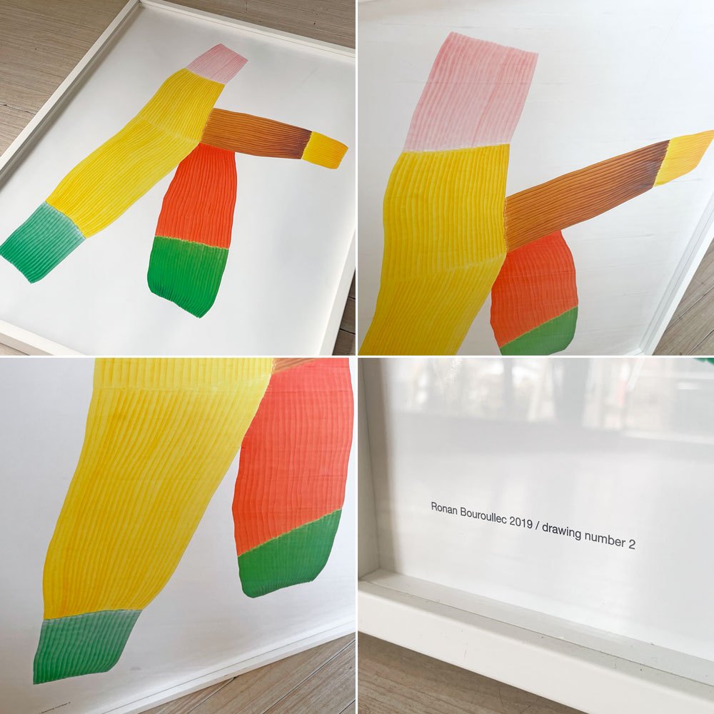 ロングショップ The Wrong Shop ポスター Drawing 2 ロナン・ブルレック Ronan Bouroullec 額装品 イギリス UK ★