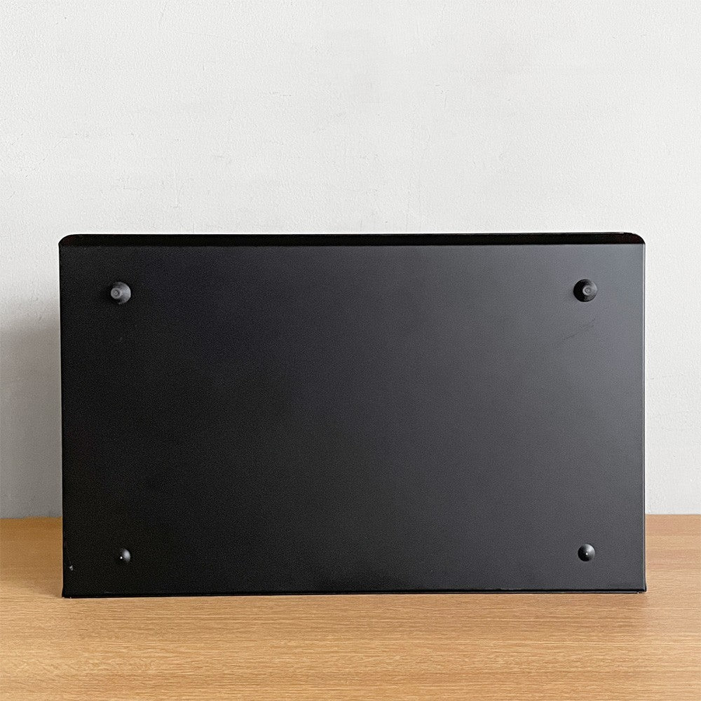 ビスレー BISLEY 3段 レターラック ブラック 書類棚 A4サイズ 横型 W38.5cm 壁掛け可 デスクアクセサリー 英国 B ■