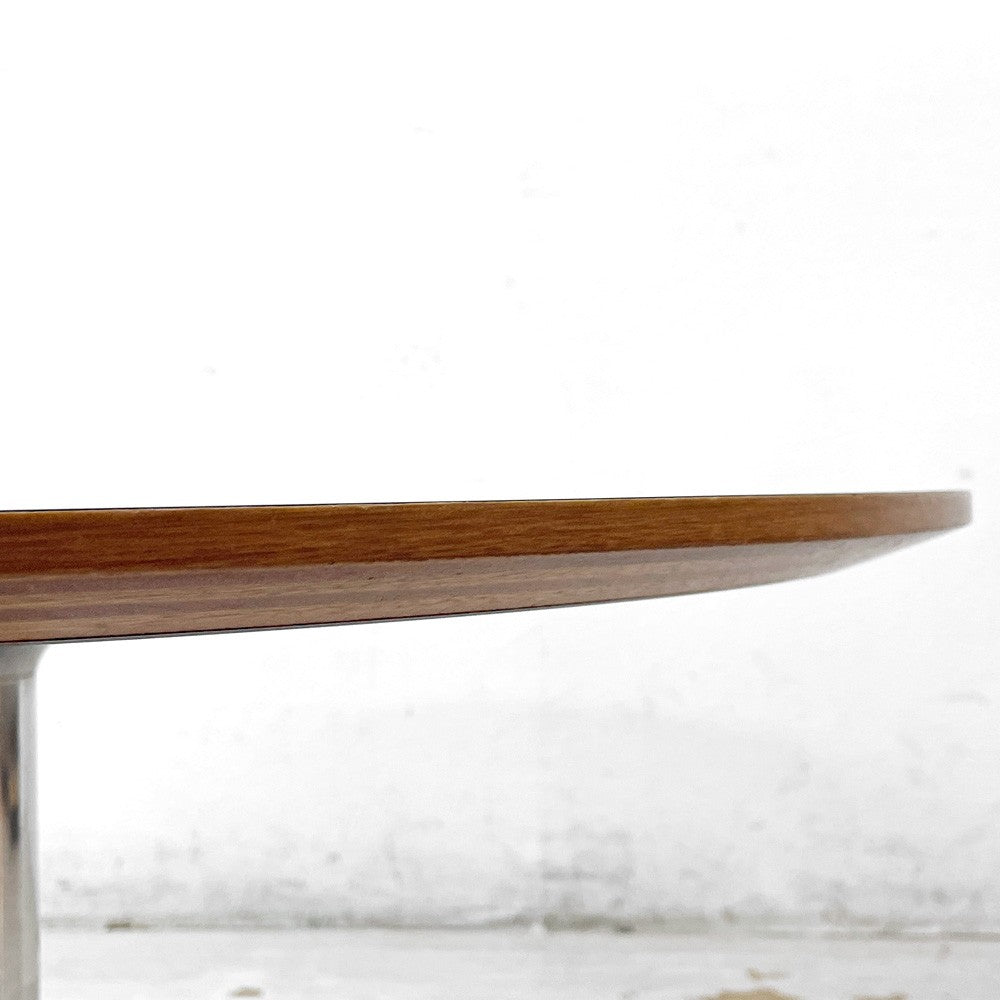 ハーマンミラー Herman Miller ペデスタルテーブル Nelson Pedestal Table コーヒーテーブル ローテーブル ブラック天板 Φ72cm ジョージ・ネルソン ミッドセンチュリー ●