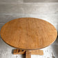 オールドメゾン old maison チーク無垢集成材 ラウンド ダイニングテーブル Φ109cm バルボスレッグ クラシカル ♪